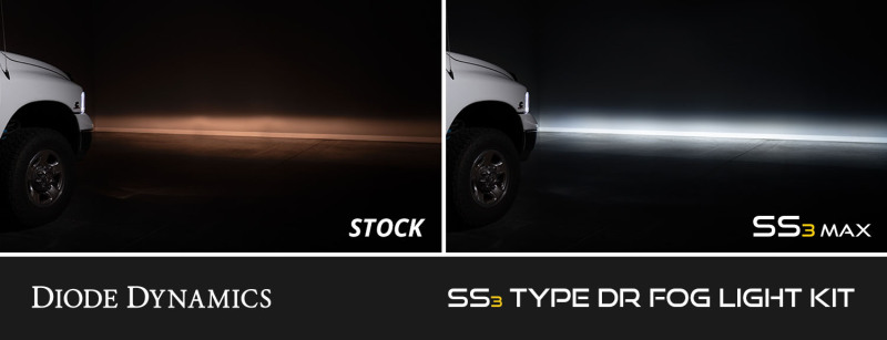Dodge Ram 3500 Fog Lights - Diode Dynamics - SS3 with Advanced TIR optics - Yellow - `02-`08